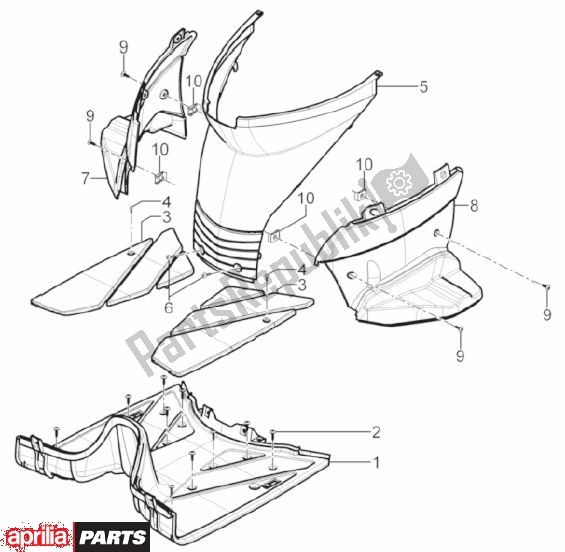 Toutes les pièces pour le Vlak Voetensteun du Aprilia SR Motard 83 125 2012