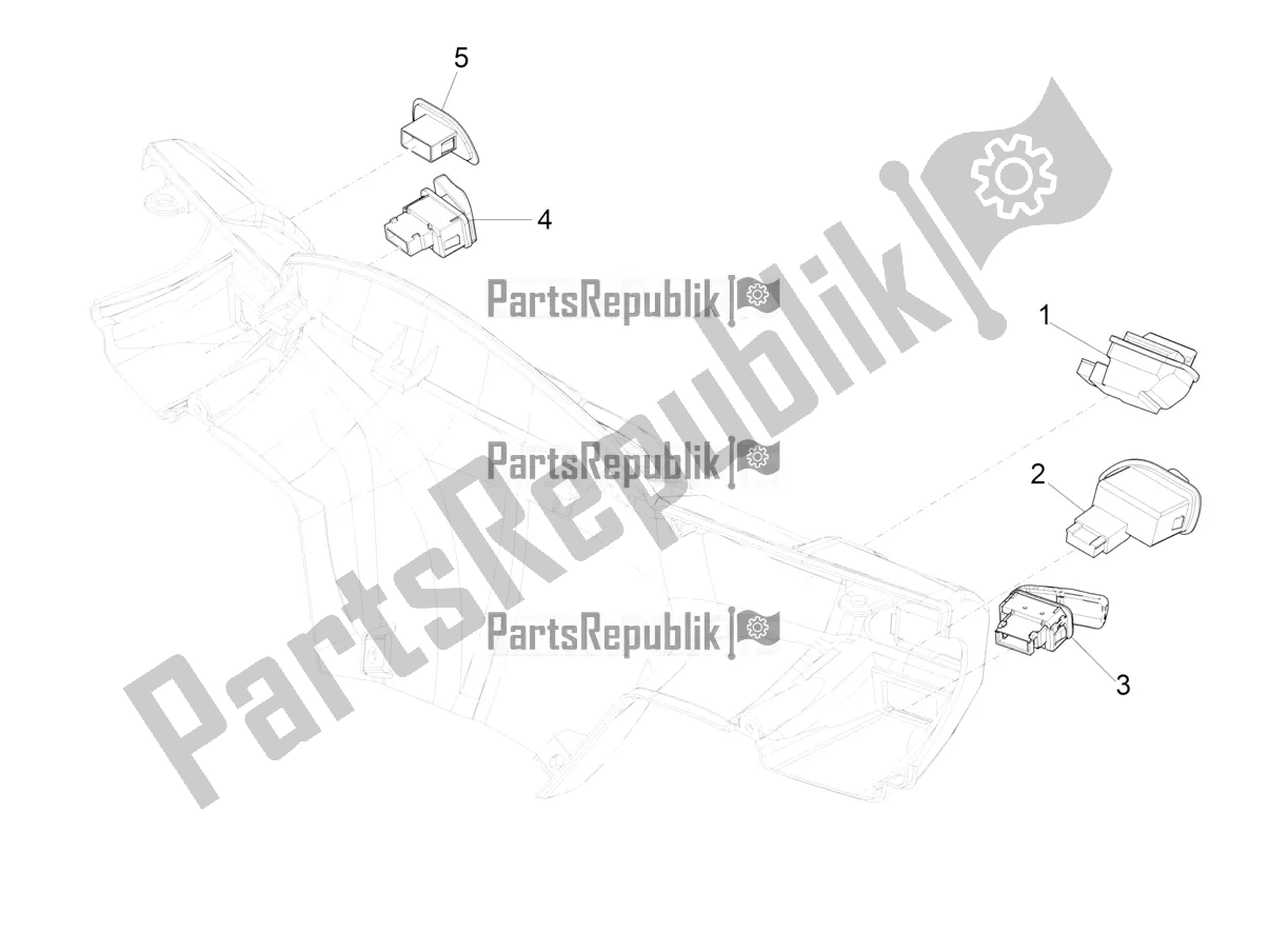 Todas las partes para Selectores - Interruptores - Botones de Aprilia SR Motard 150 4T 2018