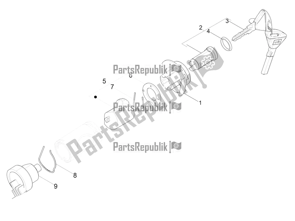 All parts for the Locks of the Aprilia SR Motard 150 4T 2019