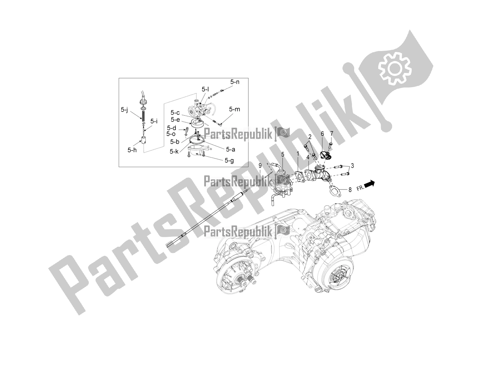 Wszystkie części do Cz?? Ci Zamienne Do Ga? Nika Aprilia SR Motard 150 ABS Apac 2020