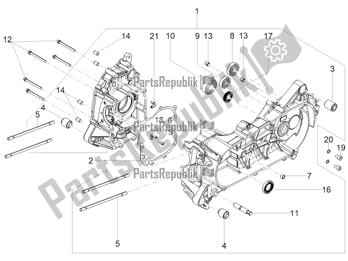 Wszystkie części do Korbowód Aprilia SR Motard 150 ABS Apac 2020