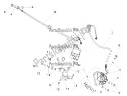 Front brake piping-front brake caliper