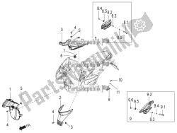 Central cover - Footrests