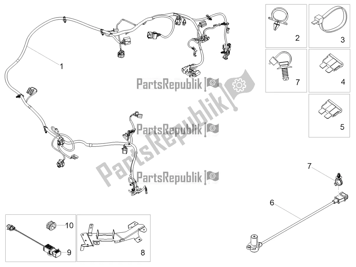 Toutes les pièces pour le Faisceau De Câbles Principal du Aprilia SR Motard 150 ABS Apac 2021