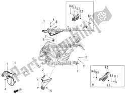 Central cover - Footrests