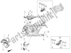 Central cover - Footrests