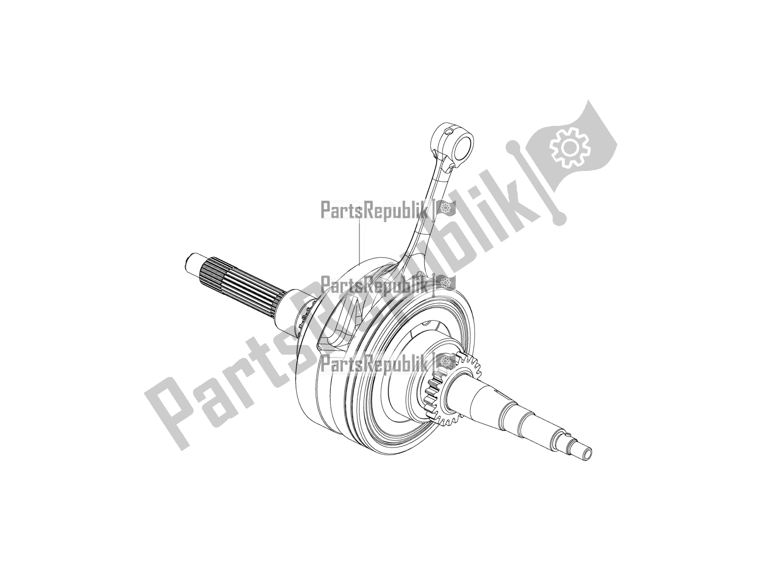 All parts for the Crankshaft of the Aprilia SR Motard 150 ABS Apac 2022