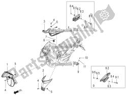 Central cover - Footrests