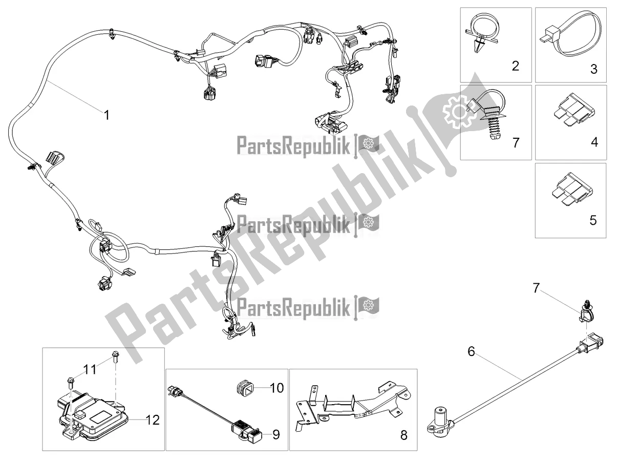Todas las partes para Mazo De Cables Principal de Aprilia SR Motard 150 ABS Racer Carb. Latam 2020