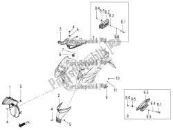 Central cover - Footrests