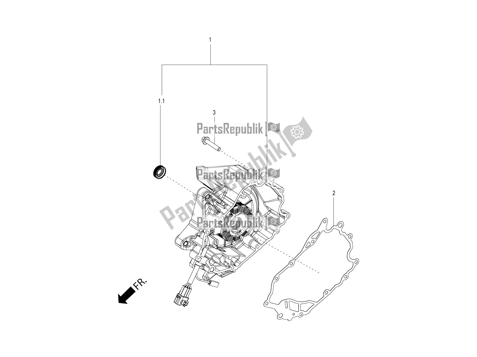 Toutes les pièces pour le Couvercle Magnéto Volant - Filtre à Huile du Aprilia SR Motard 150 HE Carb. 2021