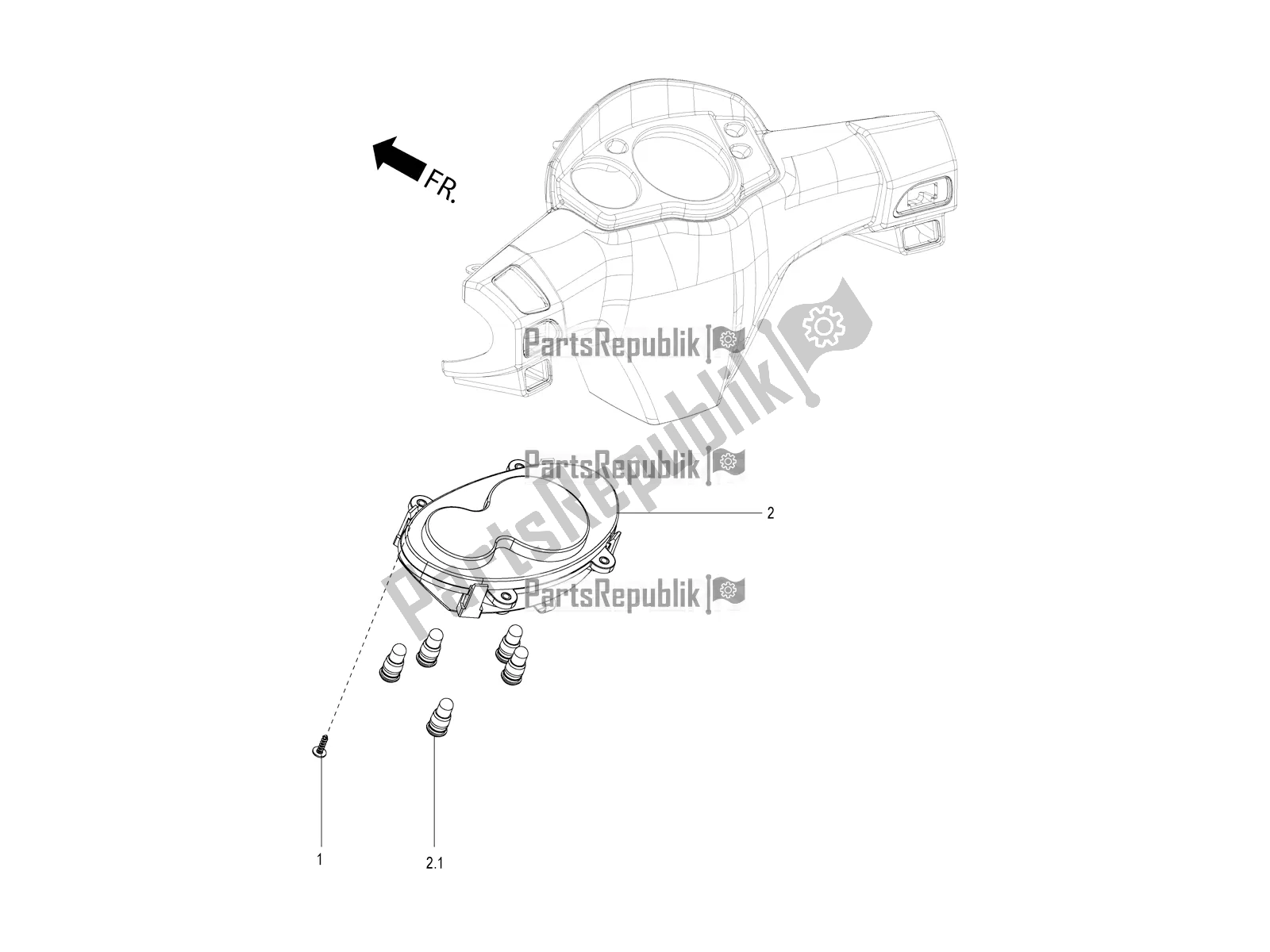 Alle Teile für das Tachometer des Aprilia SR Motard 150 HE Carb. Race 2020