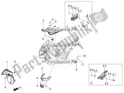 Central cover - Footrests