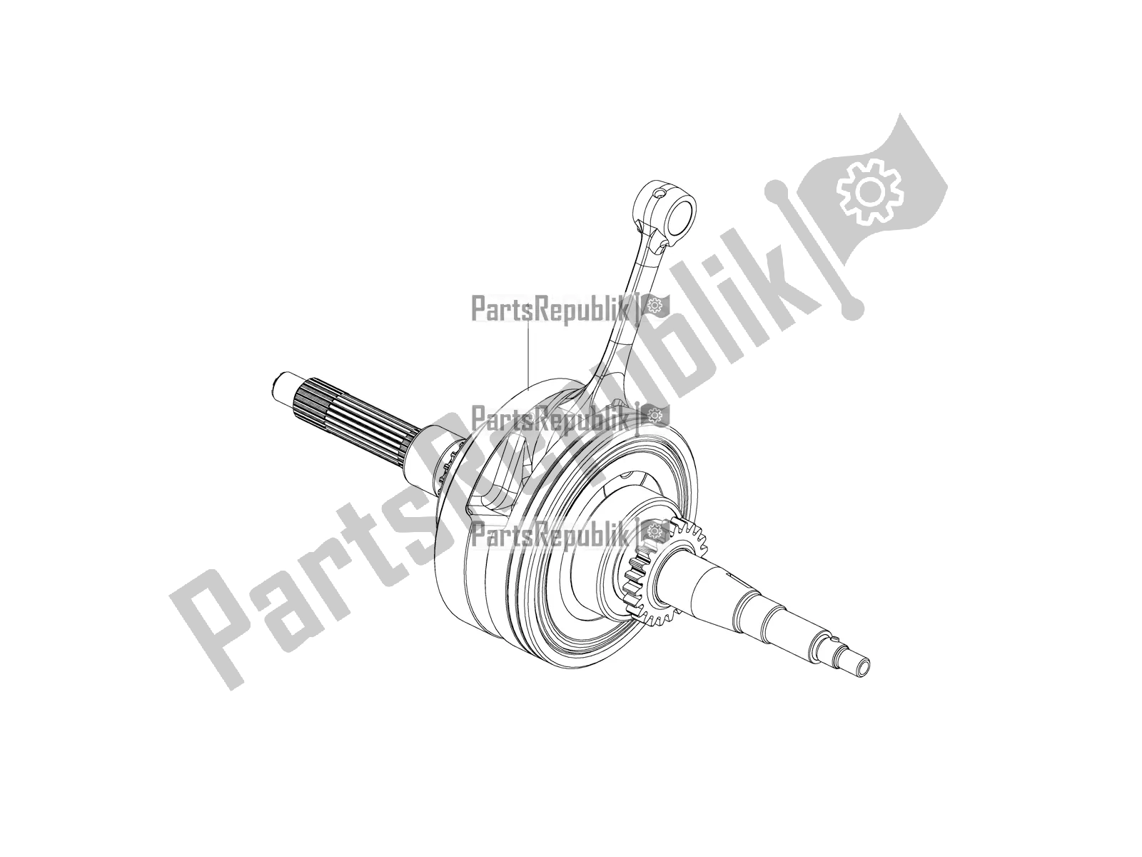 All parts for the Crankshaft of the Aprilia SR Motard 150 HE Carb. Race 2021