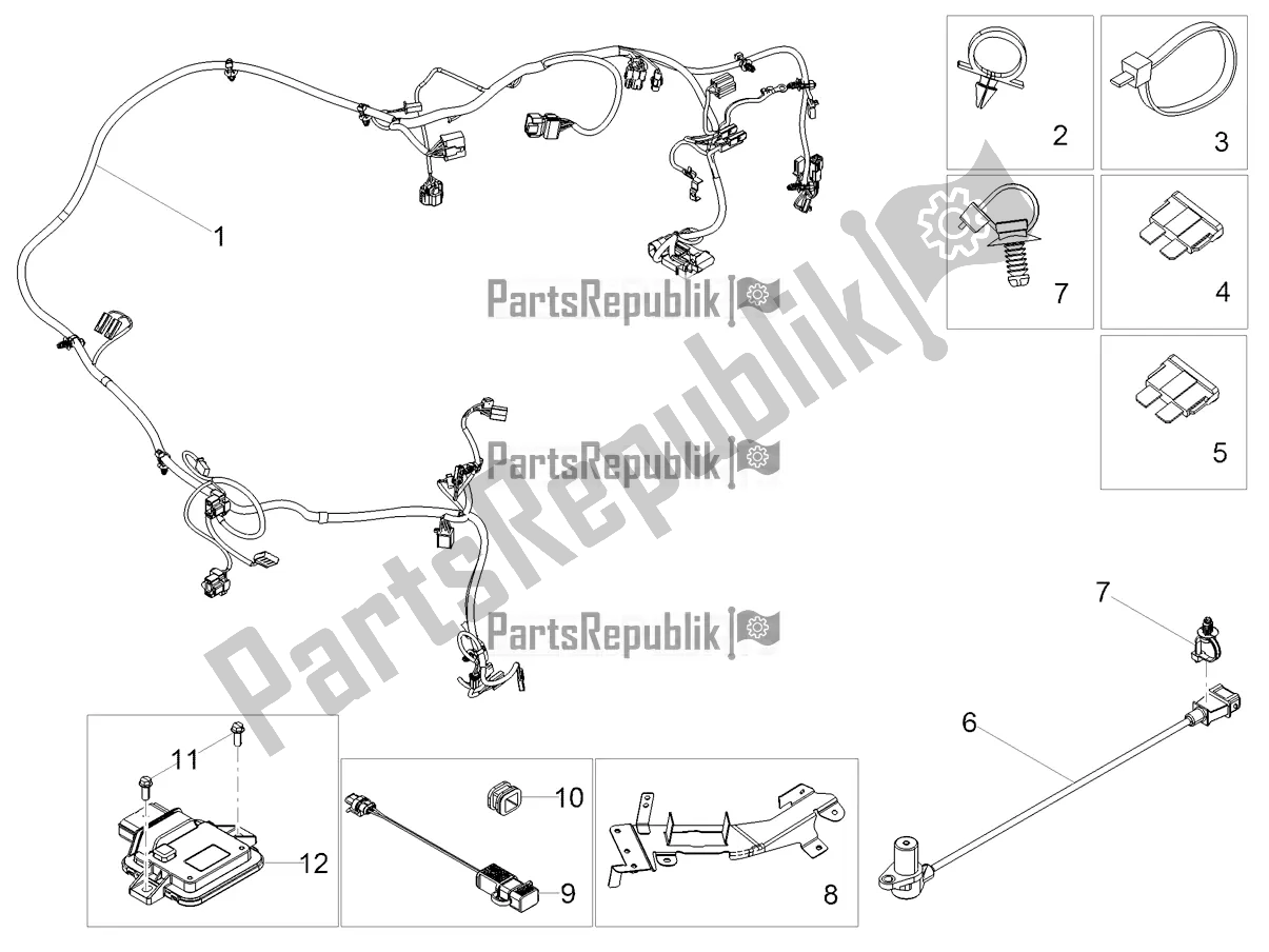 Wszystkie części do G?ówna Wi? Zka Przewodów Aprilia SR Motard 150 HE Carb. Race 2021