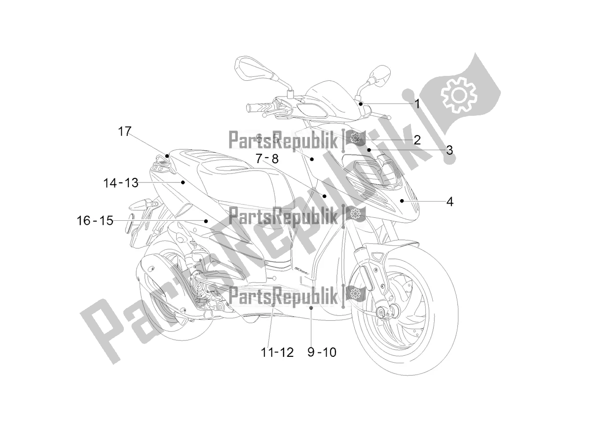 Wszystkie części do Talerze - Emblematy Aprilia SR Motard 150 HE Carb. Race 2021