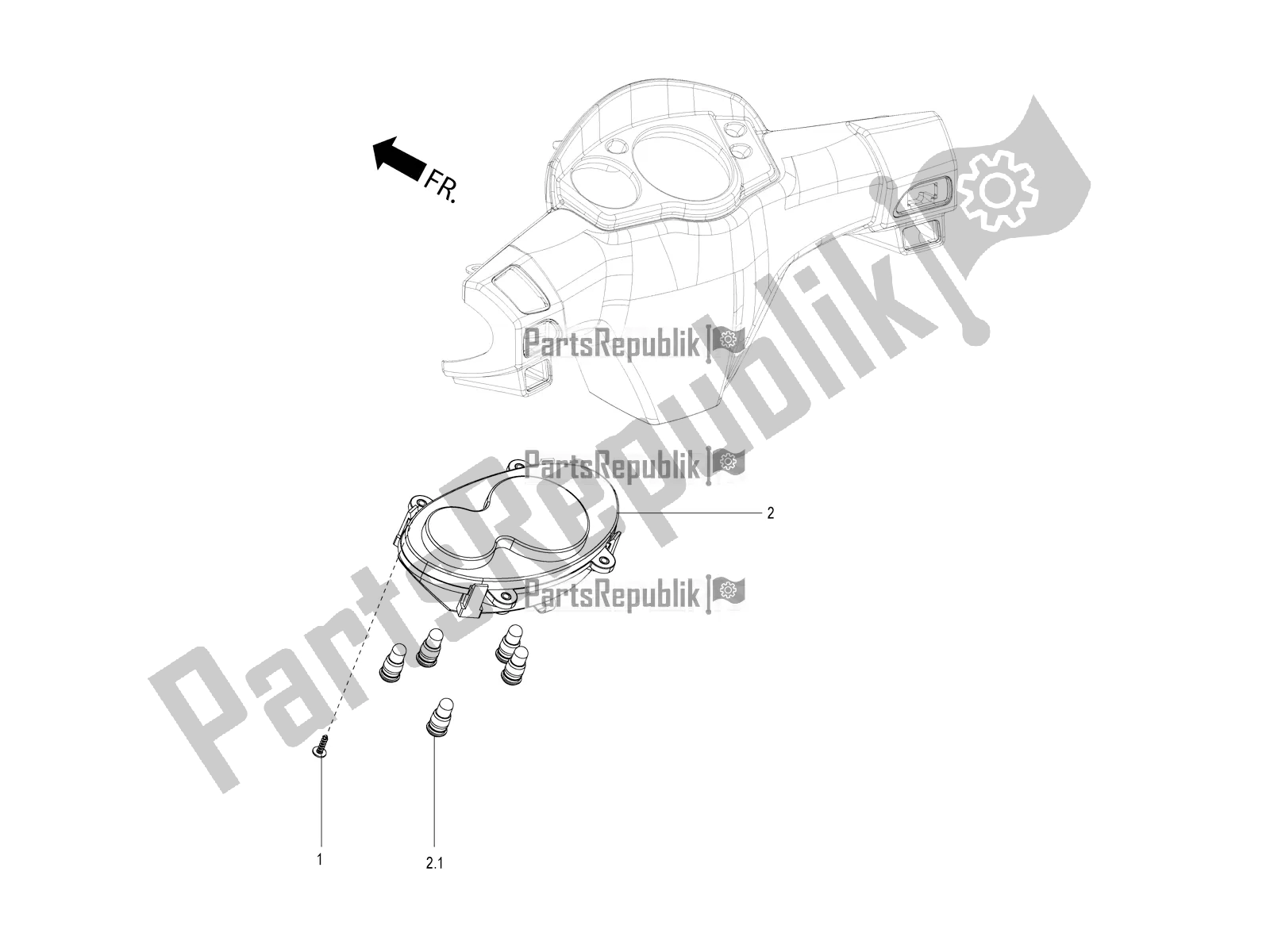 Todas las partes para Velocímetro de Aprilia SR Motard 150 HE Carb. Race 2021