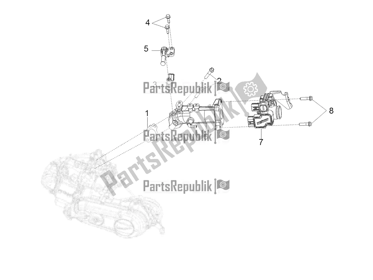 Alle onderdelen voor de Carburateur-reserveonderdelen van de Aprilia SR Motard 160 ABS Bsvi CKD Latam 2021