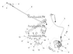 Front brake piping-front brake caliper