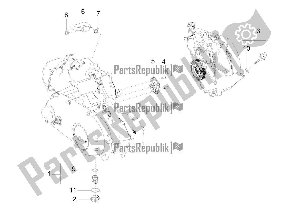 Toutes les pièces pour le Pompe-filtre à Huile du Aprilia SR Motard 160 ABS Bsvi CKD Latam 2021