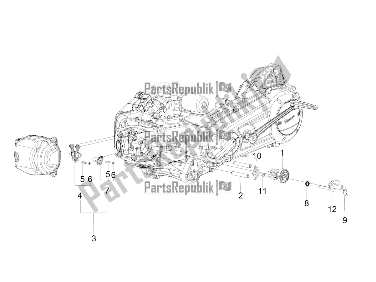 Wszystkie części do Wspornik D? Wigni Wahacza Aprilia SR Motard 160 ABS Bsvi CKD Latam 2021