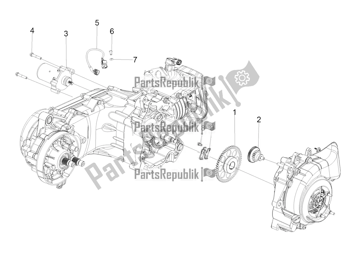 Alle onderdelen voor de Start De Motor van de Aprilia SR Motard 160 ABS Bsvi CKD Latam 2021