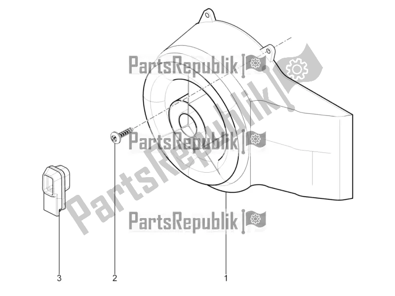 All parts for the Flywheel Magneto Cover - Oil Filter of the Aprilia SR Motard 50 2T 2016