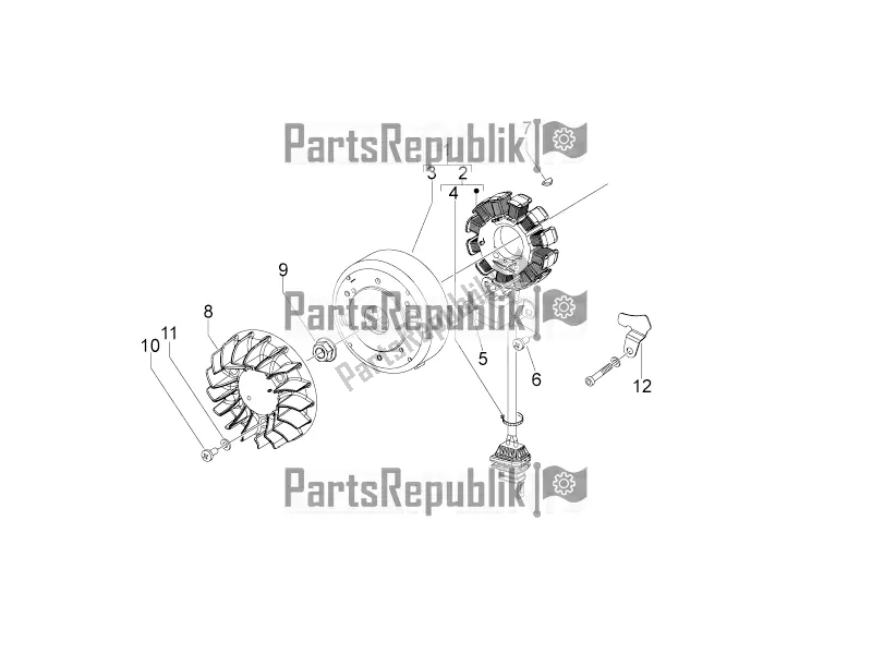 All parts for the Flywheel Magneto of the Aprilia SR Motard 50 2T 2016