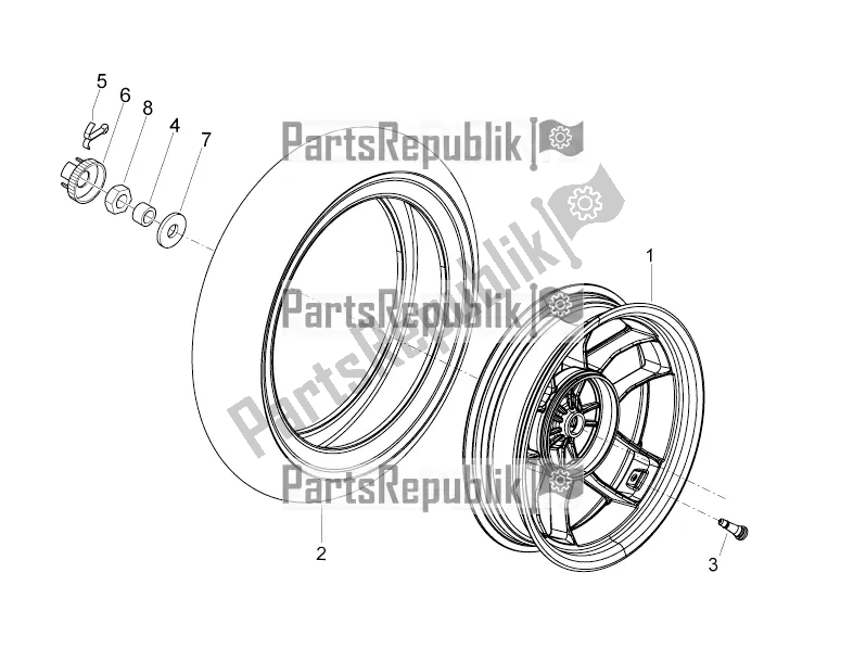 Toutes les pièces pour le Roue Arrière du Aprilia SR Motard 50 2T 2016