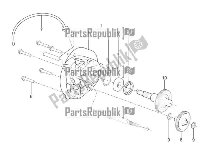 Tutte le parti per il Unità Di Riduzione del Aprilia SR Motard 50 2T 2016