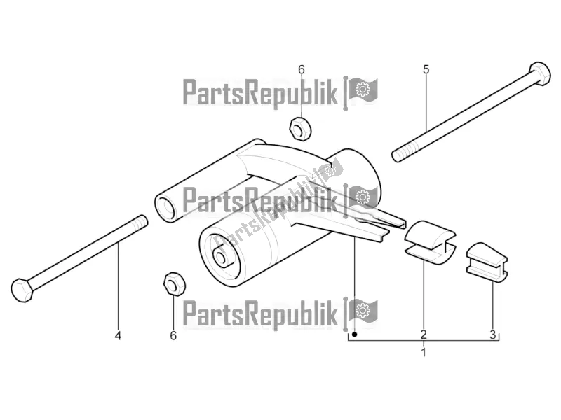 Toutes les pièces pour le Bras Oscillant du Aprilia SR Motard 50 2T 2016