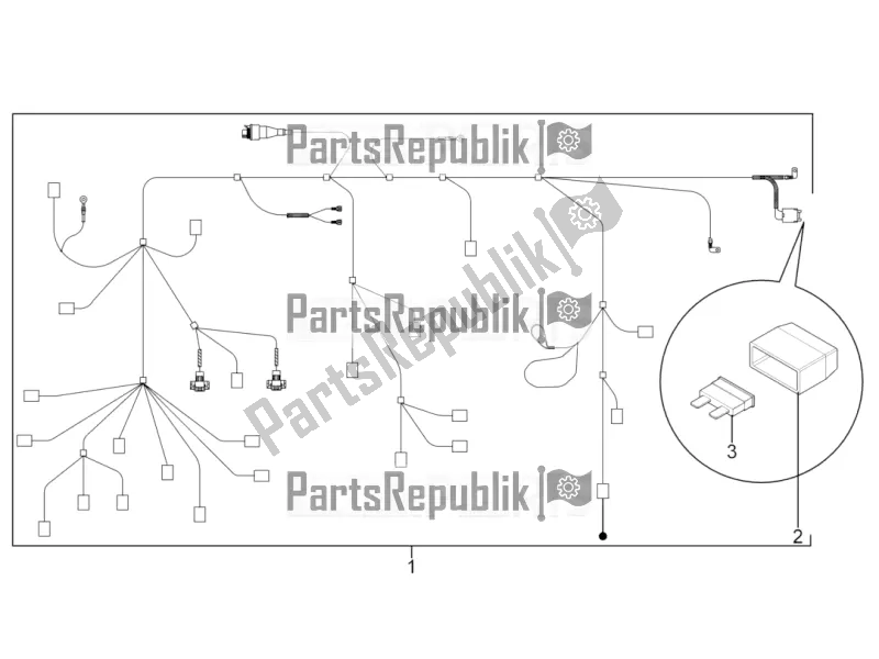 Tutte le parti per il Cablaggio Principale del Aprilia SR Motard 50 2T 2017