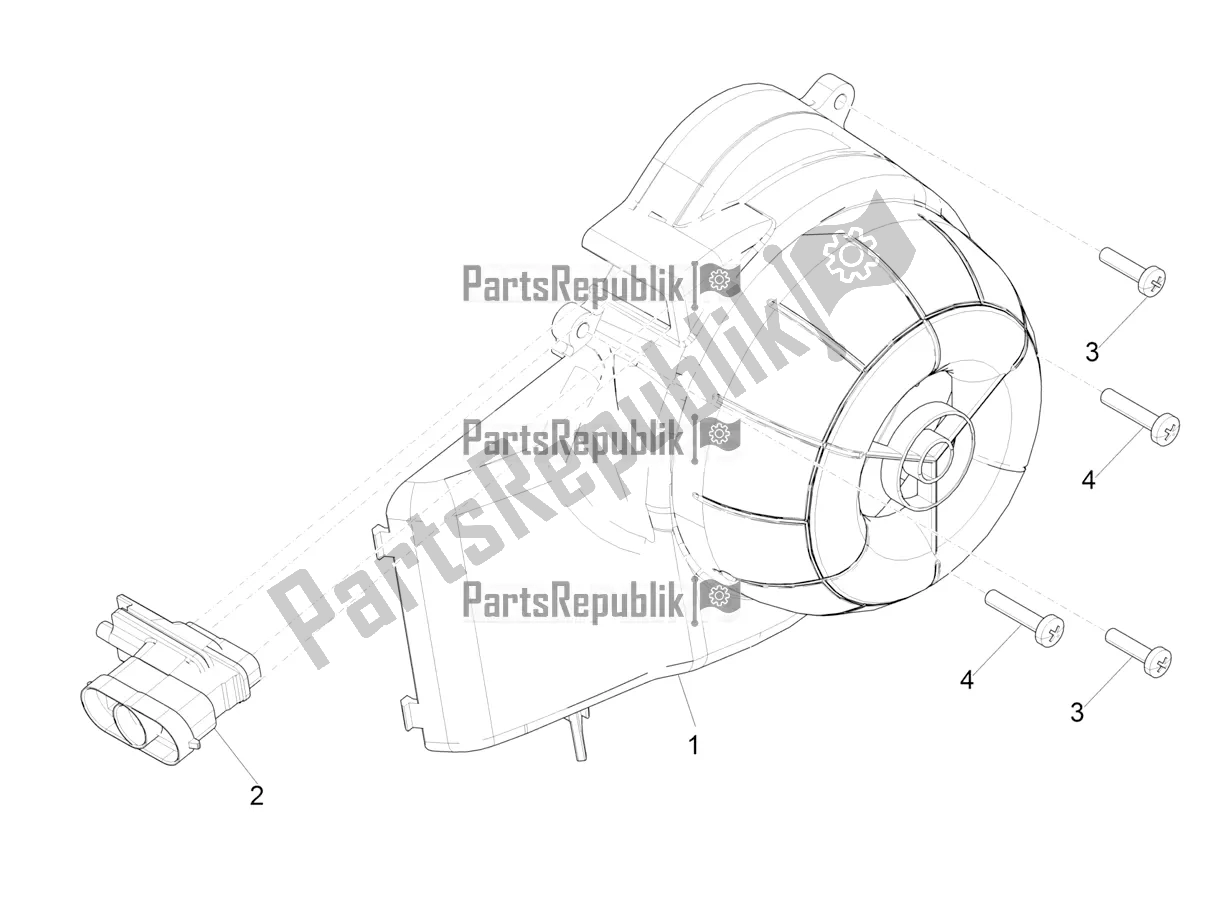 Toutes les pièces pour le Couvercle Magnéto Volant - Filtre à Huile du Aprilia SR Motard 50 2T Metca 41 2018