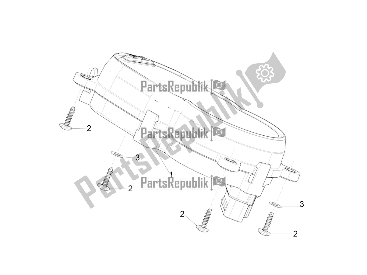 Toutes les pièces pour le Combinaison De Compteurs - Cruscotto du Aprilia SR Motard 50 2T Metca 41 2018