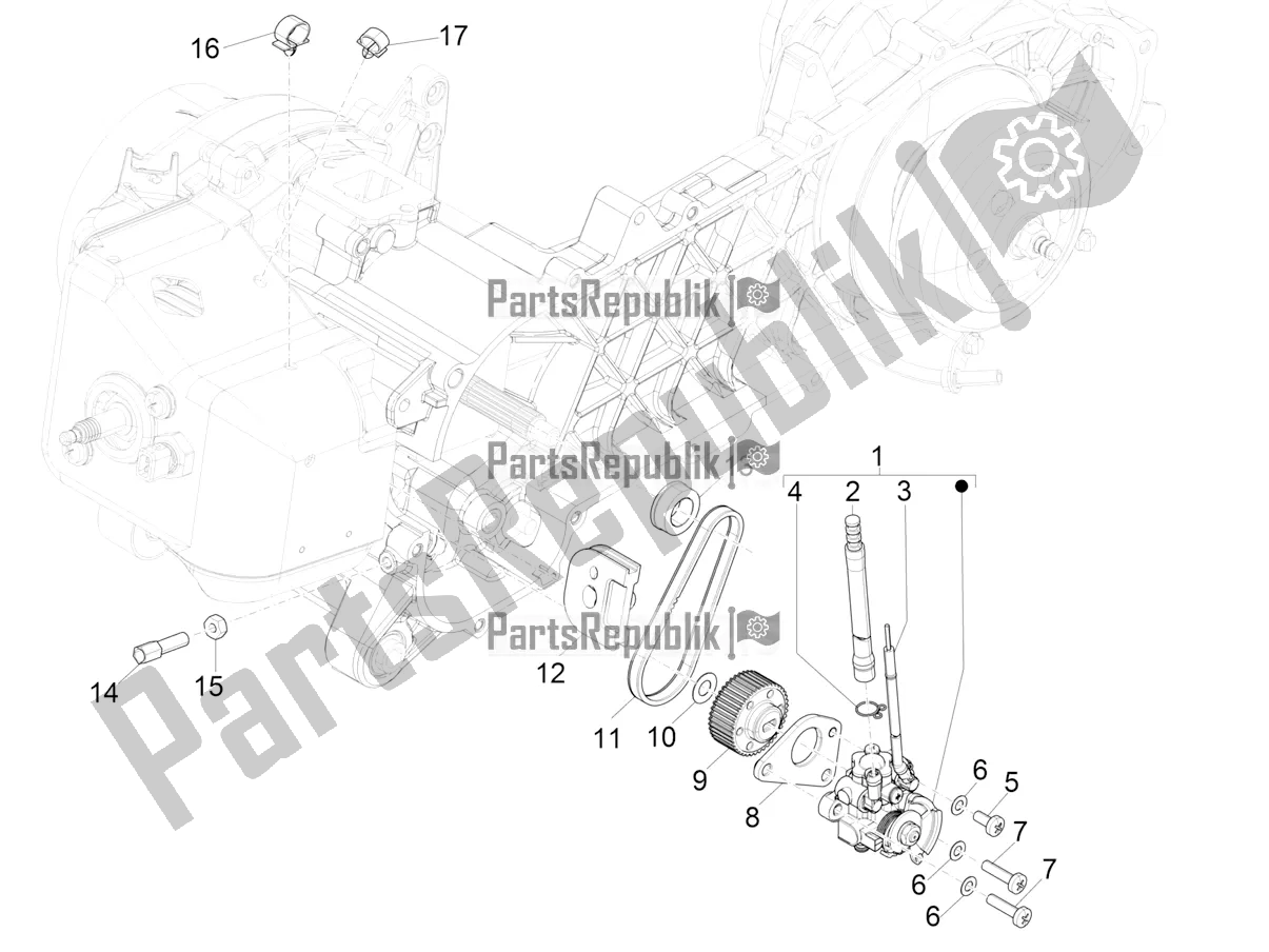 Tutte le parti per il Pompa Dell'olio del Aprilia SR Motard 50 2T Metca 41 2018