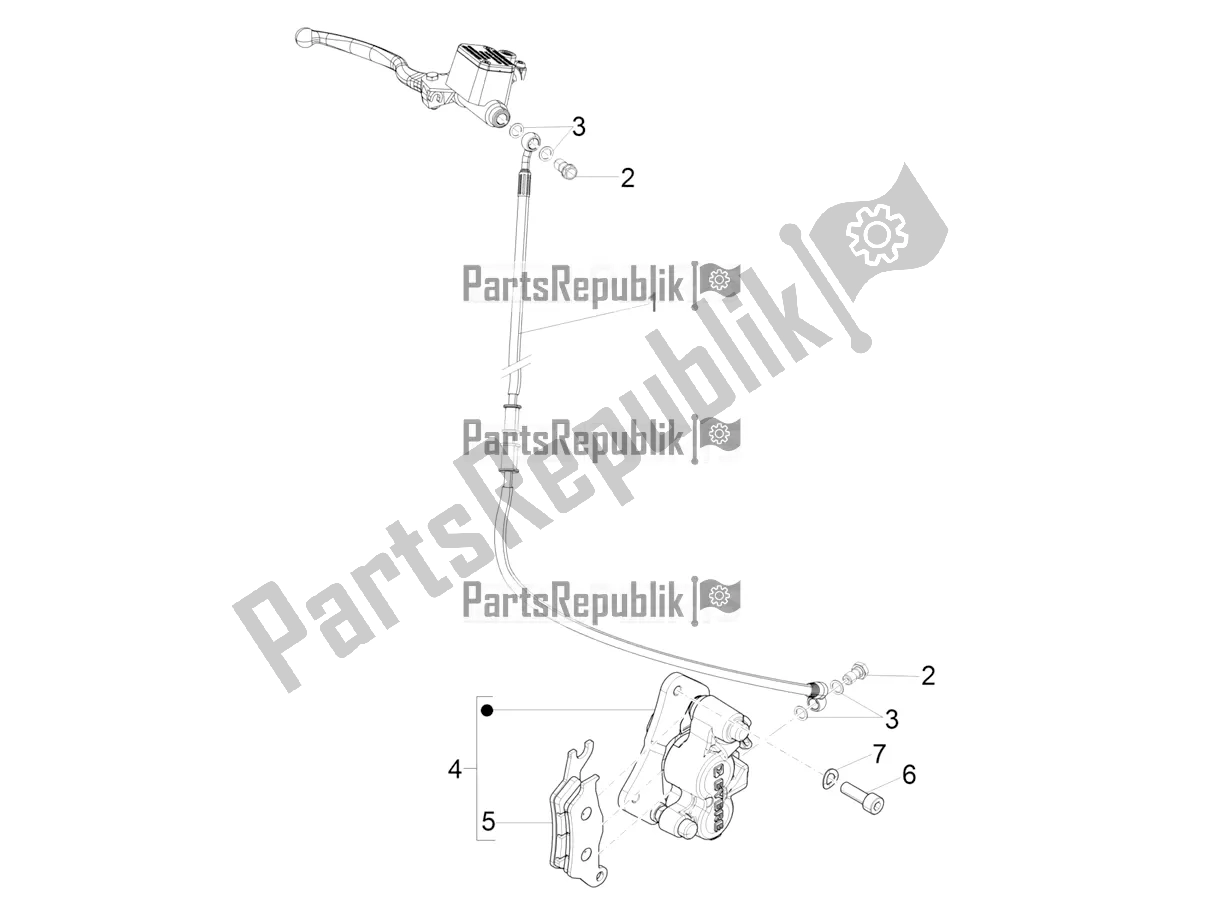 Toutes les pièces pour le Tuyaux De Freins - étriers du Aprilia SR Motard 50 2T Metca 41 2019