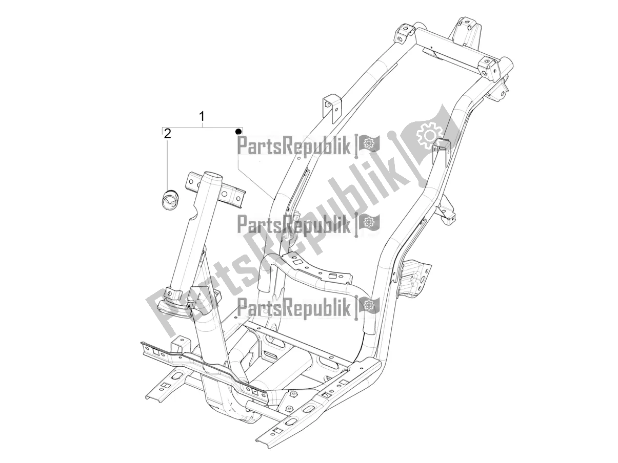 Todas as partes de Quadro / Carroceria do Aprilia SR Motard 50 2T Metca 41 2019