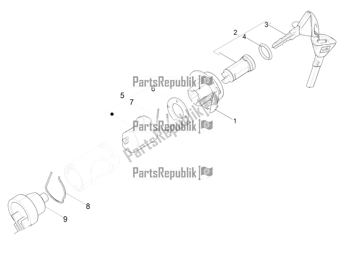 Wszystkie części do Zamki Aprilia SR Motard 50 2T Metca 41 2019