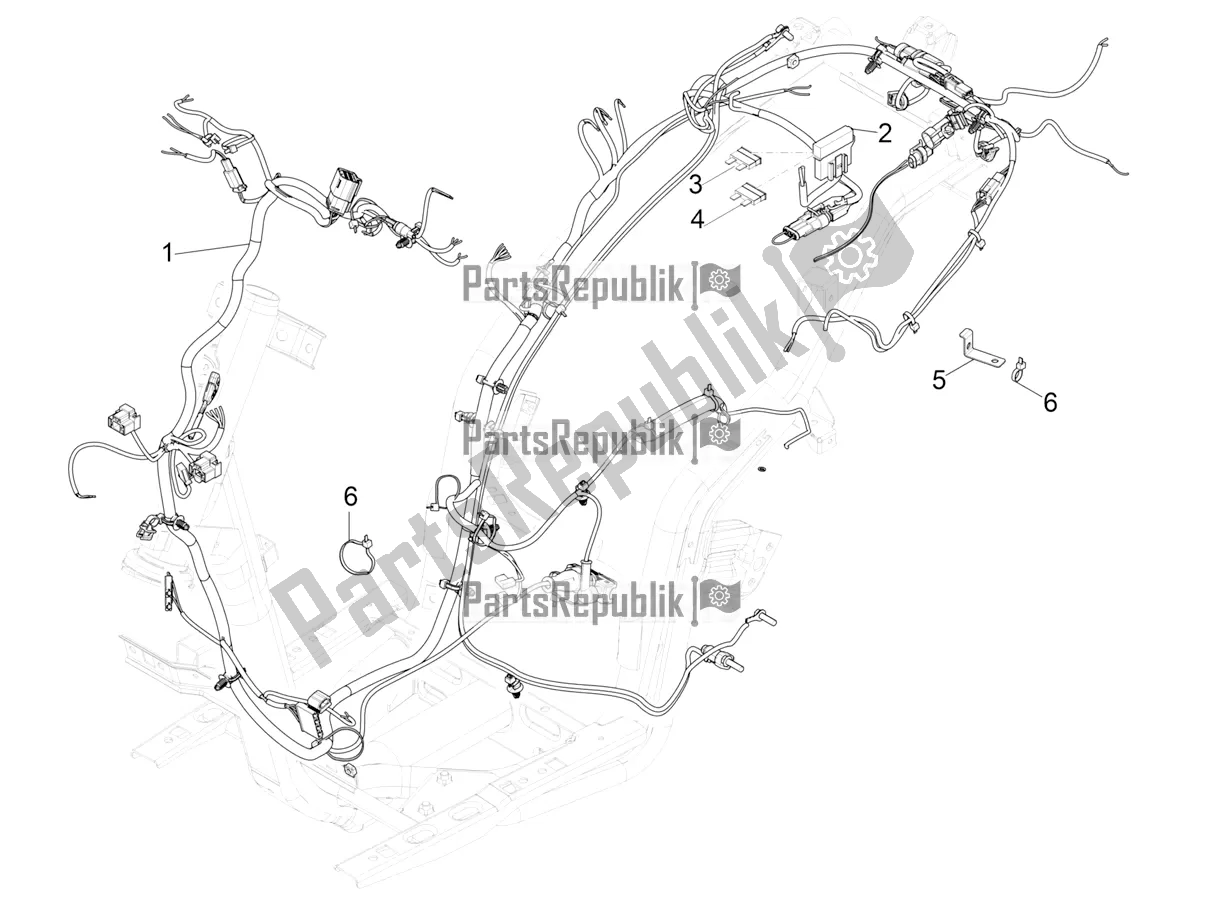 Toutes les pièces pour le Faisceau De Câbles Principal du Aprilia SR Motard 50 2T Metca 41 2019