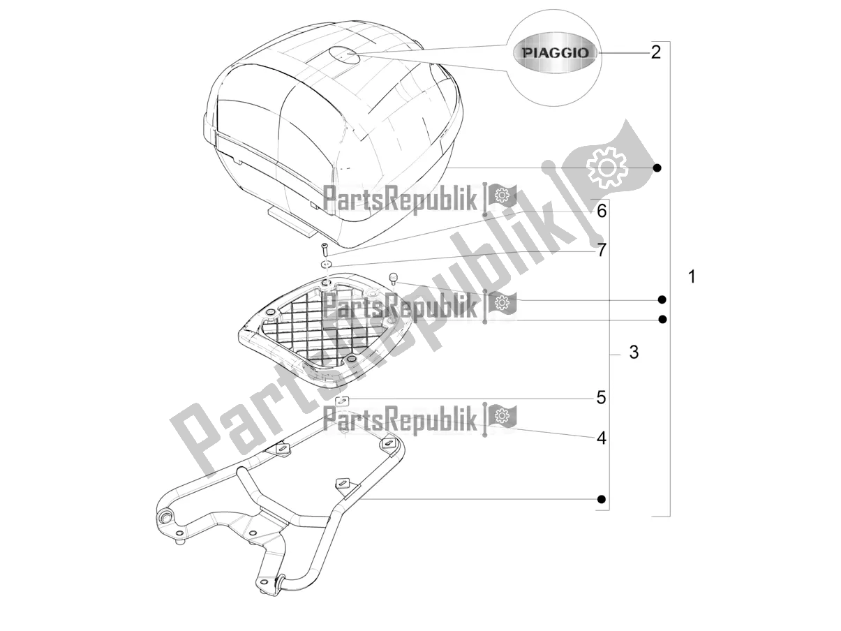 Tutte le parti per il Portapacchi Posteriore del Aprilia SR Motard 50 2T Metca 41 2019