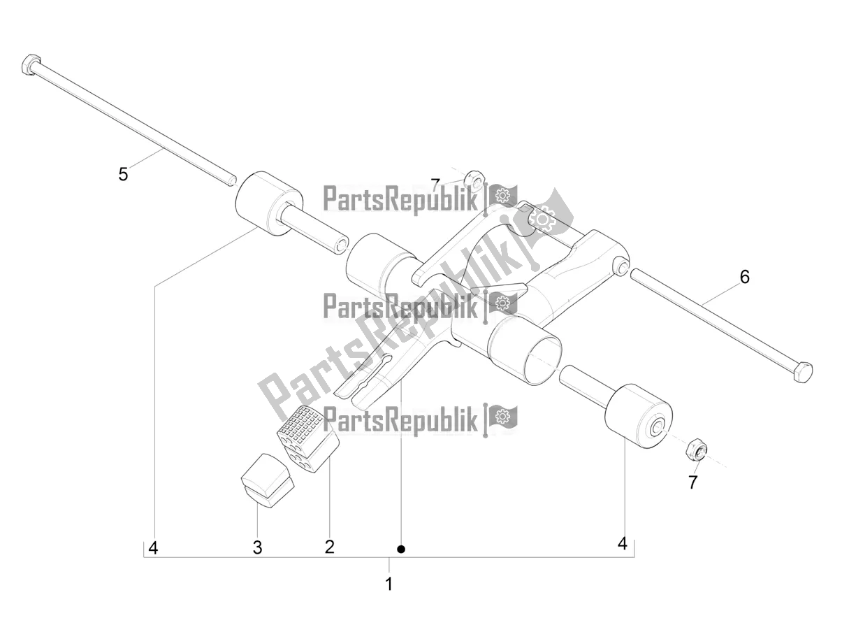 Alle Teile für das Schwingender Arm des Aprilia SR Motard 50 2T Metca 41 2019