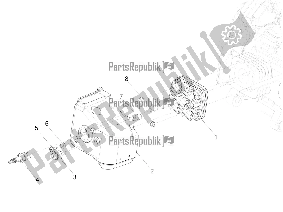 Toutes les pièces pour le Le Couvre-culasse du Aprilia SR Motard 50 2T Metca 41 2020