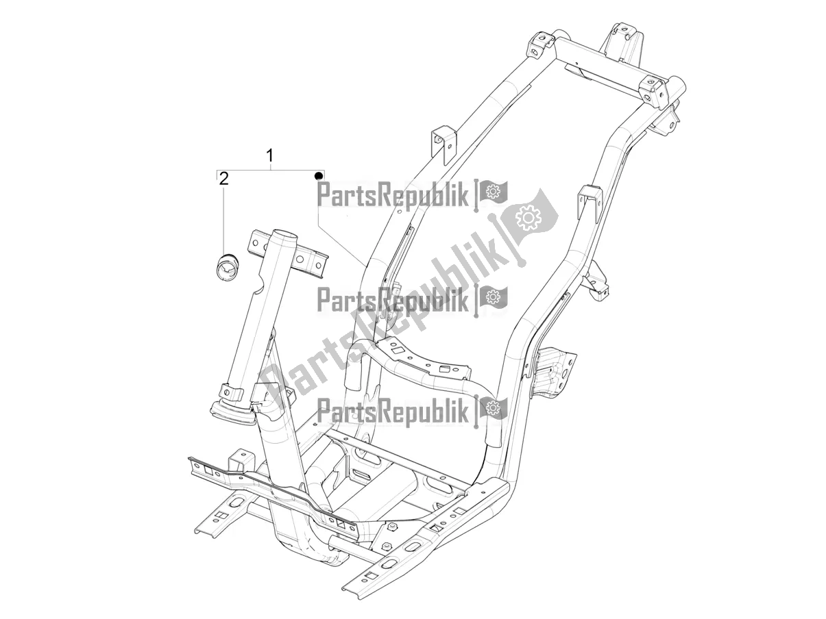 Alle onderdelen voor de Frame / Carrosserie van de Aprilia SR Motard 50 2T Metca 41 2020