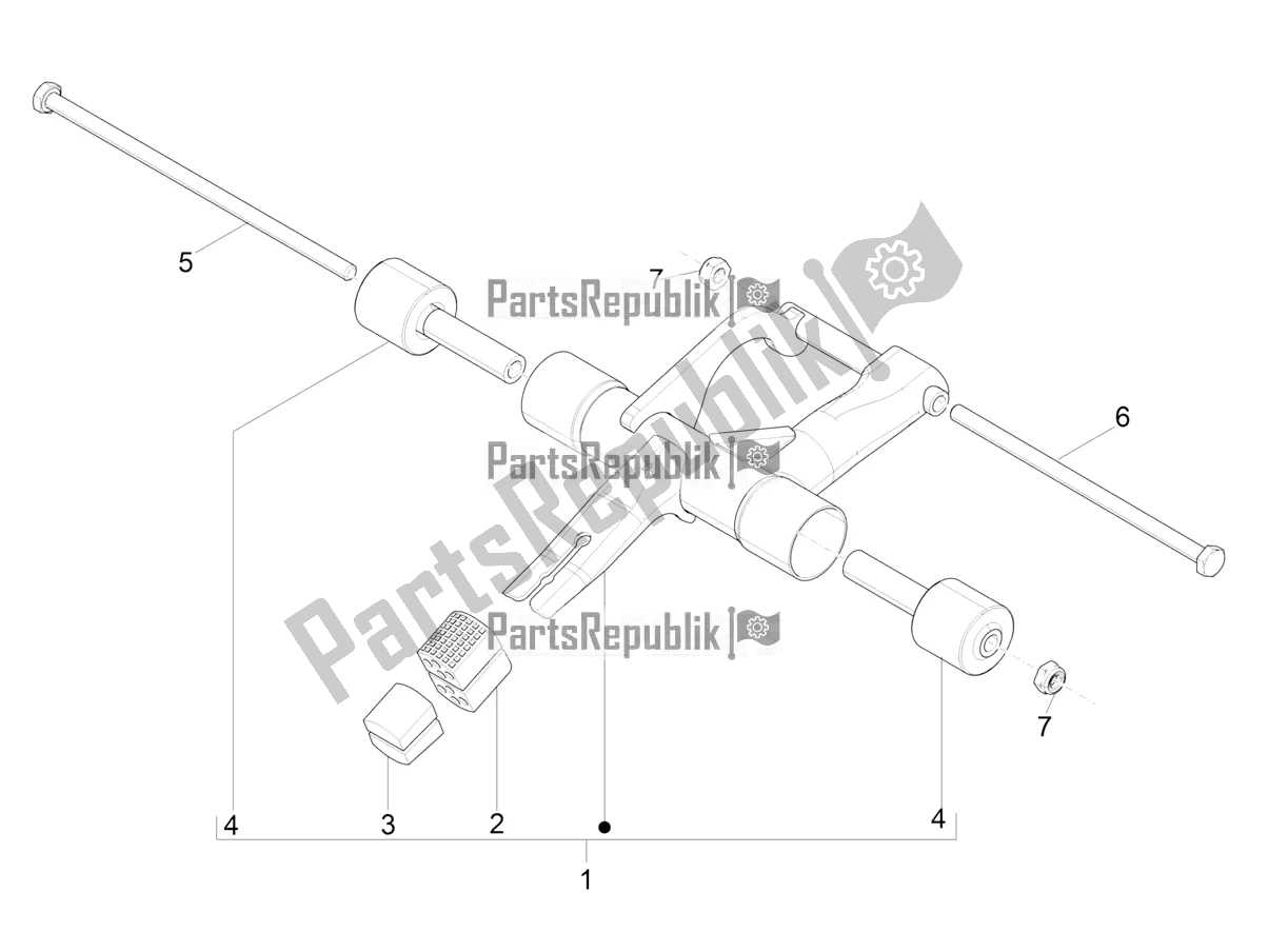 Todas las partes para Brazo Oscilante de Aprilia SR Motard 50 2T Metca 41 2020