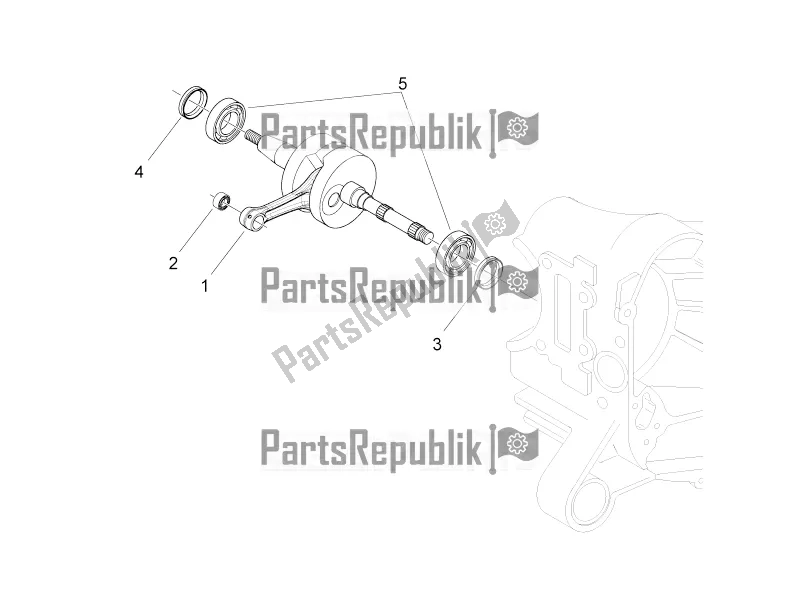 Alle onderdelen voor de Krukas van de Aprilia SR Motard 50 2T Metca 41 2021