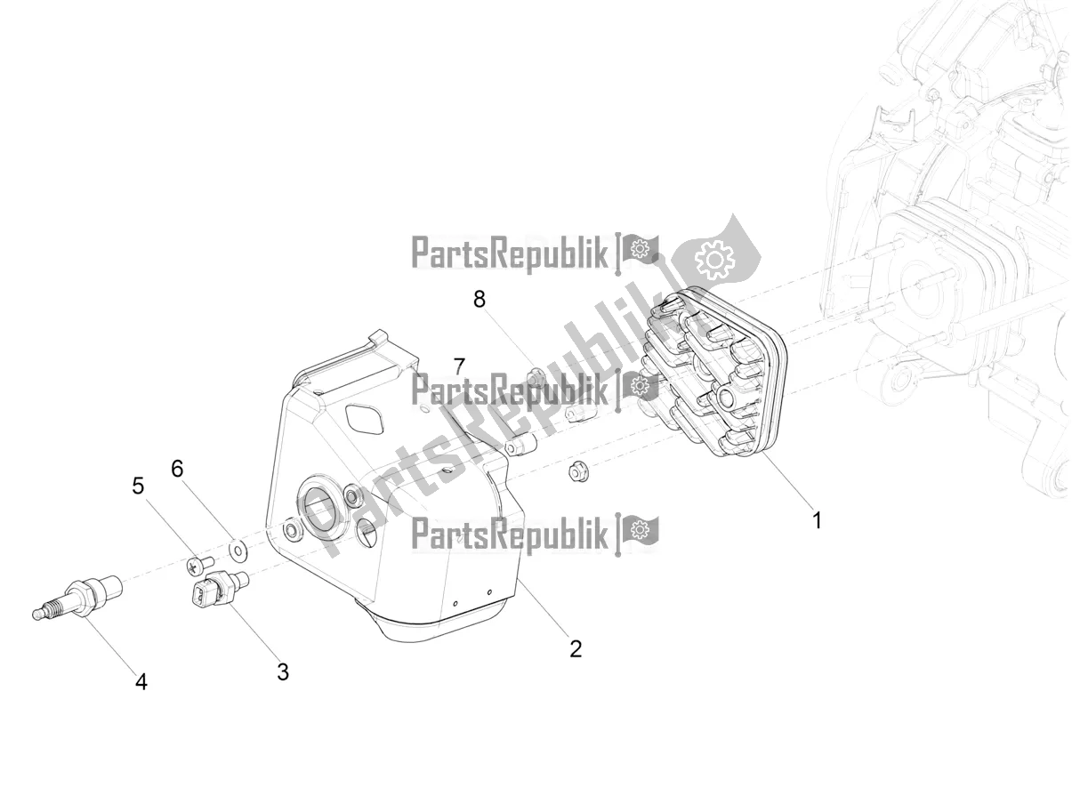 Toutes les pièces pour le Le Couvre-culasse du Aprilia SR Motard 50 2T Metca 41 2021