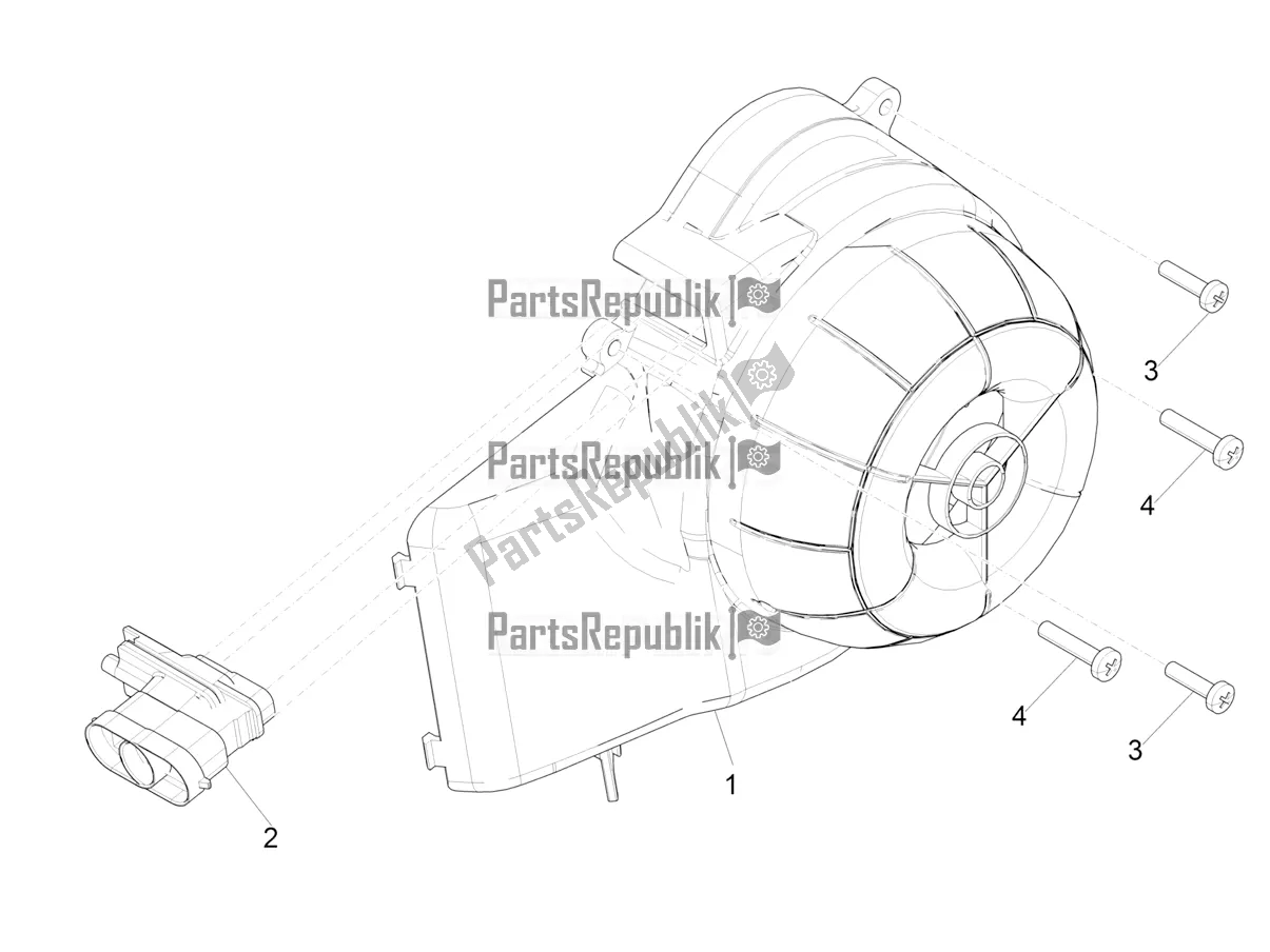 Toutes les pièces pour le Couvercle Magnéto Volant - Filtre à Huile du Aprilia SR Motard 50 2T Metca 41 2021