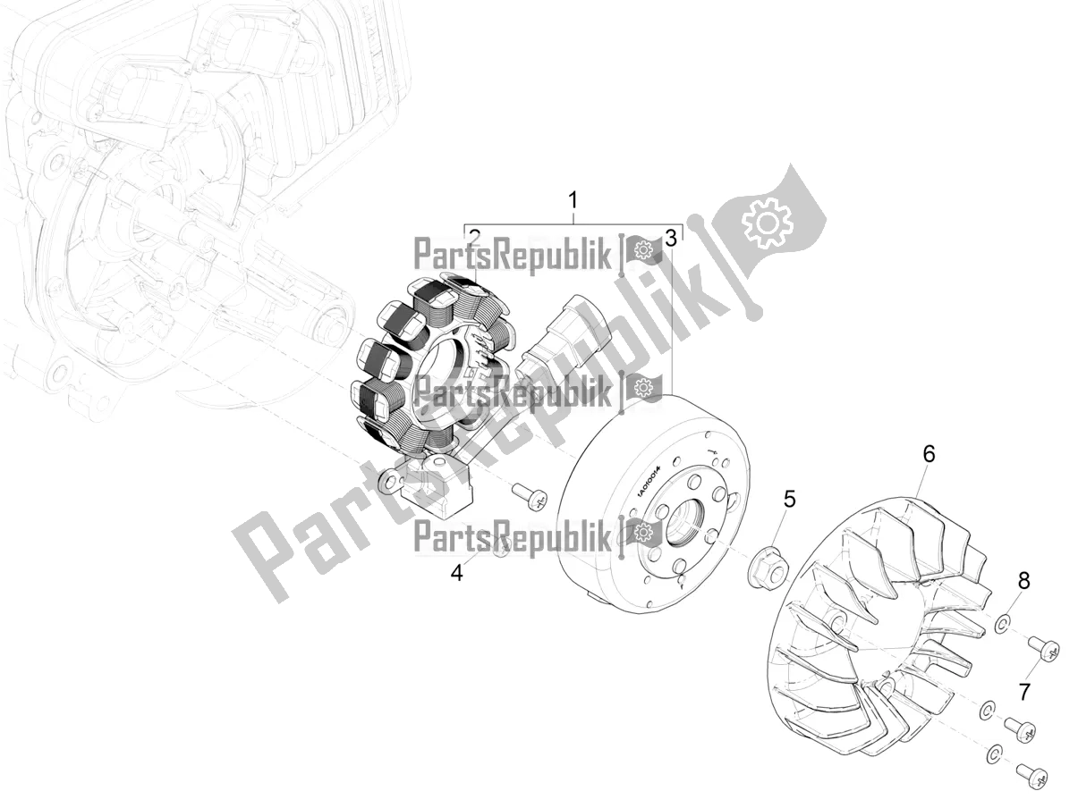 Toutes les pièces pour le Volant Magnéto du Aprilia SR Motard 50 2T Metca 41 2021