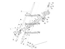 widelec / rura sterowa - zespół łożyska układu kierowniczego