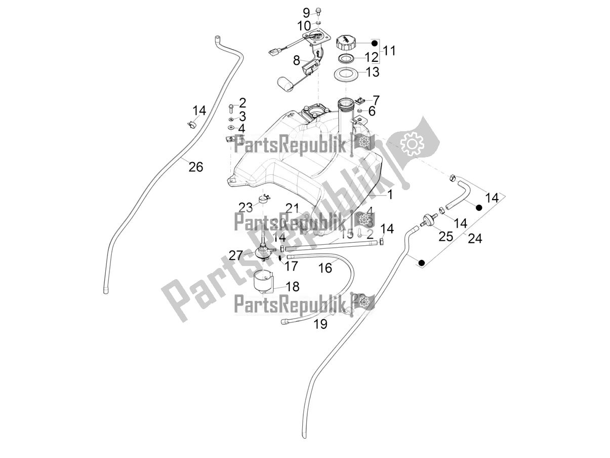 Tutte le parti per il Serbatoio Di Carburante del Aprilia SR Motard 50 2T Metca 41 2021